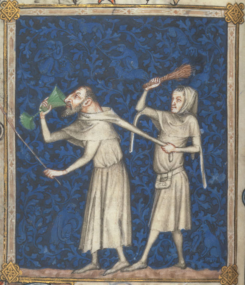 The Metropolitan Museum of Art/Art Resource, New York An illustration of Psalm 52, “The fool says in his heart, ‘There is no God,’” a detail from the Psalter and Hours of Bonne of Luxembourg, circa 1340